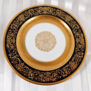 Black Knight Gold Encrusted Salad Plate in BLK190 # 26005